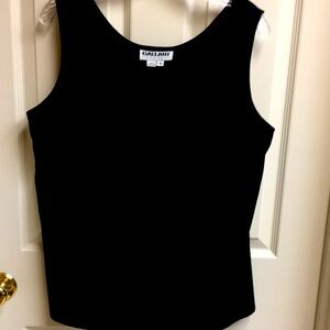 Rich Black Shell-Tank Top